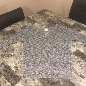 Gray scoop neck sweater
